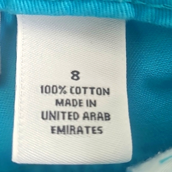 Capris Turquoise blue 100% Cotton denim stretch high waisted rise - Picture 6 of 6